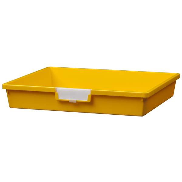 Storsystem Bin, Tray, Tote, Yellow, High Impact Polystyrene, 18.50 in W, 3 in H CE1956PY1